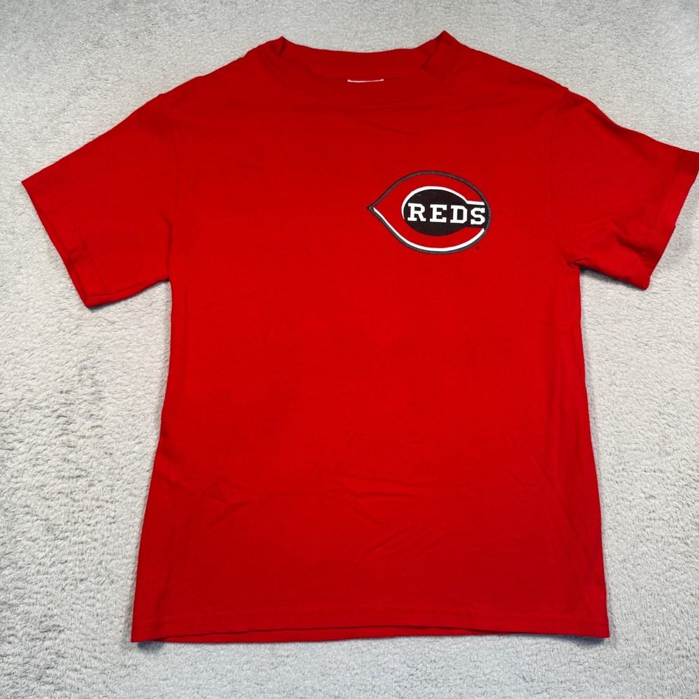 Lee Sport Cincinnati Reds Kids M 10/12 Red Adam Dunn 44 Vintage Y2K Graphic Tee